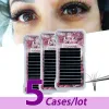 Cils 5 pcs/lot MASSCAKU personnalisé marque privée Premium vison Extensions de cils Volume individuel avec vison de soie corée PBT matériel