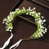 Tiaras Itacazzo Bridal Headwear Flower Decorated Hair Hoop Suitable for Womens Birthday Party Photography Props Y019