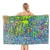 Towel Horticultural Landscape With Hilltop By Gustav Klimt Bath Beach Microfiber Painting Art Travelling Swimming Camping Towels