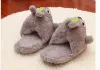 Loafers Chinese Cotton Shoes Promotions 2018 Cute Home Fur Slippers Flats For Winter Warm Slides Lady Rabbit Hairs Big Size 43 42 Grey