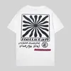 2024 Vroege lente nieuw T-shirt Amerikaanse High Street Trendy merk Hell Star Hip Hop Sun Letter Art Print