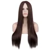 Wigs QQXCAIW Women Synthetic 70 Cm Long Straight Cosplay Wig Party Sliver White 100% High Temperature Fiber Hair Wigs