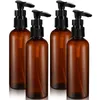 Opslagflessen 4 stuks Reisdispenser Kleine pomp Plastic lotionfles met voor zeep Shampoo Conditioner