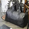 Duffelväskor stor kapacitet herr resväska mode läder torr våt separation gym fitness affär manlig axel