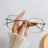 Sunglasses Korean Anti Blue Light Eyeglass Computer And Gaming Glasses Women Blocking Big Size Men Eyeglasses Frame 2024