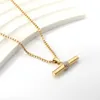 Modedesign-Anhänger-Halsketten Ins-Halskette Damenmode Vielseitiges minimalistisches Design Geometrische Diamant-Intarsien-Edelstahl-Kragenkette