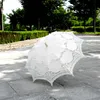 Nouveau coton dentelle Parasols décorations de mariage fête faveur artisanat mariée fleur broderie parapluie fille dentelle Parasol