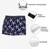 Onderbroek Mannen Boxershorts Slipje Blauw En Wit Zeester Zacht Ondergoed Mannelijke Nieuwigheid S-XXL Onderbroek 24319