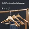 Hangers Opbergrek voor kleine voorwerpen Premium houten jas met brede schouders Stevige haken Antislipontwerp voor kreukvrije kleding
