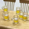 Decorazioni per la casa dei bicchieri da vino per la simulazione di tazze di birra espresso concentrato tazze in miniatura