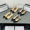 Designers Dress Shoes slingbacks sandal Ballet Flats Shoes espadrilles ballerinas sandals ladies party wedding women chunky high heels