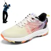 Skor Spring/Summer Golf Shoes Mesh Breattable Outdoor Nail Free Training Golf Shoe Men's Large Jogging Shoe