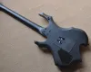 Guitar 6 Strings Matte Black Flame Shape Electric Guitar with Tremolo Bridge,Offer Customize