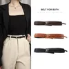 Ceintures Vintage élégant ceinture en cuir PU large ceinture ceinture pour femmes - boucle ardillon détachable conception sangle de modélisation de taille