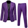 Plus storlek 6xl 5xl Mens Suit Coat2 Piece Pants/Business Fashion Office Dress/Slim Fit High Quality Groom Wedding Dress Suit Set 240315