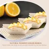 Disposable Dinnerware Sushi Boat Wooden Dessert Dish Decorative Household Accessory Multi-function Platters