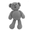 Coperte Born Baby Girls Boys Bear Pography Prop Po Giocattolo lavorato a maglia all'uncinetto Regalo carino