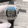 Montres mécaniques de luxe pour hommes montre-bracelet Richa Rm010 échelle lumineuse boîtier en diamant cadran squelette montre mécanique unisexe