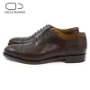 Boots Oncle Saviano Oxford Brogue Men Dress Shoes Chaussures Business Style Fashion Man Shoe Solie Formal Designer Généhes en cuir Best Men Chaussures