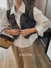 Kamizelki damskie haftowane kamizelki kurtka damska odzież 2023 luksusowy koreański pułk