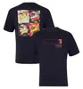F1 드라이버 팬 티셔츠 2024 포뮬러 1 레이싱 폴로 셔츠 티셔츠 여름 팀 레이스 헬멧 인쇄 저지 남성 여성 대형 티셔츠