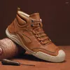 Four Size Seasons Large Fashion Shoes 800 Walking Hand-ed Mid-top Cotton Outdoor Casual Soft Leather 278