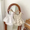 Ensembles de vêtements 0-2Y mignon plein coeur cerise imprimer bébé filles vêtements mode camisole hauts et shorts 2 pièces filles vêtements d'été infantile tenue C24319