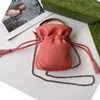 Evening Bags Mini Bucket Bag Exquisite Cute Lucky Tassel Coin Purse Chain Shoulder Crossbody Ladies Portable Handbag 2024