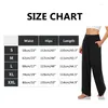 Active Pants Womens Loose Yoga med fickor Hög midja bred benkomfy casual lounge Sweatpants för dansgym