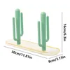 Kitchen Storage Draining Racks Cactus Shape Design Chopsticks Rack Anti-slip Utensil Drain Shelf For Tools Home