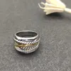 DY Twisted gevlochten ring ontwerper mode-sieraden vintage huwelijksverjaardag cadeau