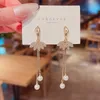 Letter Heart Drop Earrings Women Designer Exaggerated Long Tassel Dangles Gold Silver Bling Big Statement Chandelier Wedding Party Street Iced Out Jewelry Gifts