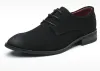 Schuhe männliche Kleiderschuhe speicherte Zehengeschäft formelle Männer Büro Schuhe Wildleder Leder Retro geschnitzt Oxford große Größe 559 Herren Zapatos Hombre