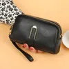 Shoulder Bags High Quality Genuine Leather Women Clutch Wallet Small Crossbody Real Mobile Phone Double Zipper Money Purses