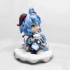 Anime Manga Genshin Impact Ganyu figurka Hu Tao Kawaii Mini modelka figurki Anime GK PVC zabawki dla dzieci dekoracja stou prezenty 240319