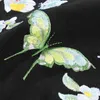 Lyprerazy Summer National Brand Chinese Style Butterfly Brodery Shortsleeved Tshirt 240315
