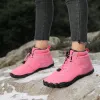 Boots Winter Warm Running Barefoot Shoes Women Men Rubber High Ankle Boots Waterproof NonSlip Breathable for Trekking Climbing