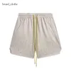 RHUDE Homens Respirável Praia Shorts Homens Mulheres Casual Malha Faixa Respirável Oversize Rhude Shorts Cintura Shorts Com Cordão Frete Grátis para Shorts Preto e Branco 2128