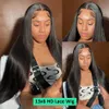 Synthetic Wigs 250 Density Straight 30 32 Inch HD Lace Front Wigs Human Hair For Women HD Transparent 136 Lace Frontal Human Hair Wigs On Sale 240329