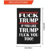 Anti Trump - Bandera de jardín demócrata republicano de Donald, 12.0 x 18.0 in, vertical, doble cara, decoración exterior, banderas de patio s