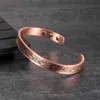 Armreif aus echtem Kupfer, magnetisches Armband für Damen, verstellbares Vintage-Wikinger-Armband aus reinem Kupfer und Manschettenarmbänder, Kupfer-Magnetarmband 240319