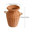 Vasi imitazione vaso in rattan composizione floreale cesto decorare pianta creativa in tessuto di plastica