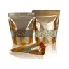 도매 금은 창문 알루미늄 호일을 가진 mylar zipper 자물쇠 가방을 재현 가능한 식품 포장 파우치 씰 포일 사탕 스낵 포장 가방 LT848