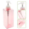 Vloeibare zeepdispenser 650 ml body lotion fles handwashing vloeistof shampoo roze reizen