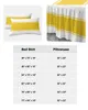 Spódnica z łóżkiem żółta tekstura paska elastyczna wyposażona w łóżko z poduszkami Mattress Mattress Połaszek arkusz zestawu