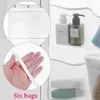 Storage Bags 2 Pcs Bathroom Six-port Hanging Bag Mesh (six-port Gourd Hook Type) Pack Shower Organizer Hulu Polypropylene (pp)