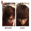 Synthetic Wigs Synthetic Wigs Leeons Synthetic Clip In Hair Pieces For Women Short Free Part Straight Hairpieces For Mild Hair Loss Volume Cover Black Hair 240327