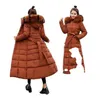 冷たい女性ジャケットのための長い冬のコットンパッド入り温かい厚い女性コートパーカレディースジャケット