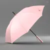 Guarda-chuvas bonito vermelho moda elegante guarda-chuva longo jardim luxo ensolarado ao ar livre mulheres presente rosa paraguas chuva engrenagem eh50um