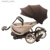 Passeggini # Passeggino Carrello per bambini Pieghevole portatile da viaggio di lusso Carrozzina per bambini Alta vista Ammortizzatore a quattro ruote Passeggino leggero L240319